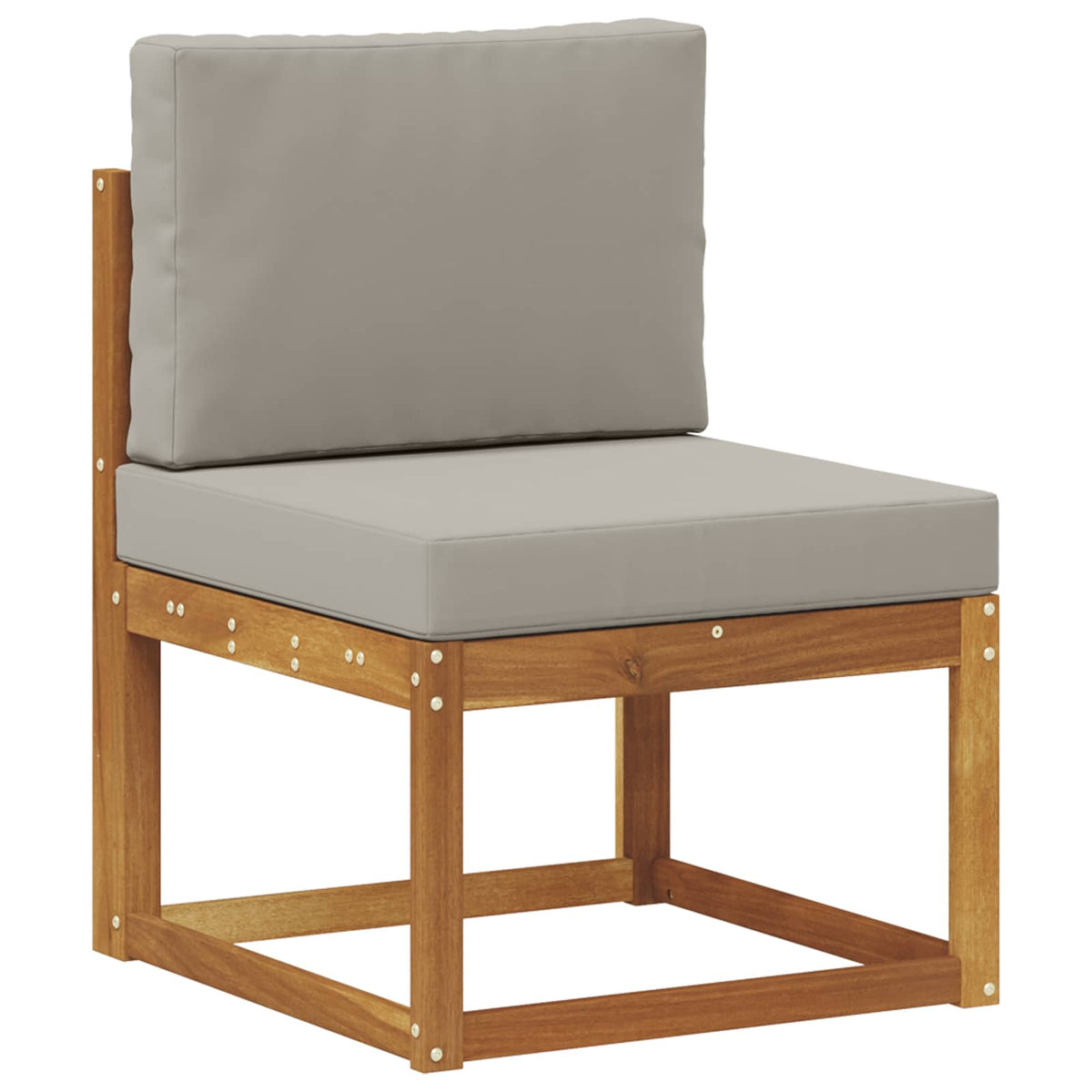 Set vanjskih sofa 5 kom. Prirodna i svijetlo siva