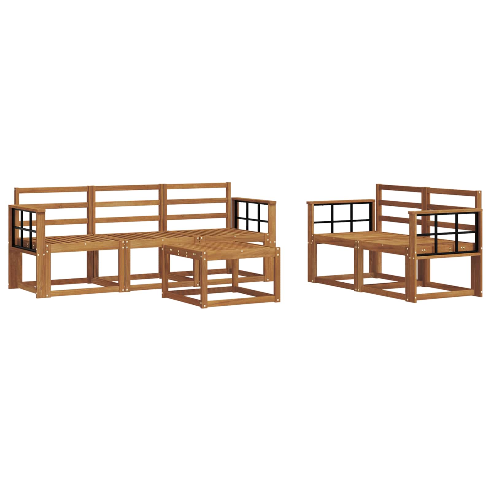 Set vanjskih sofa 6 pcs Prirodna