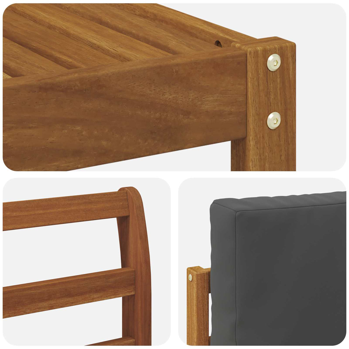Set vanjskih sofa 9 kom. Prirodna i antracit