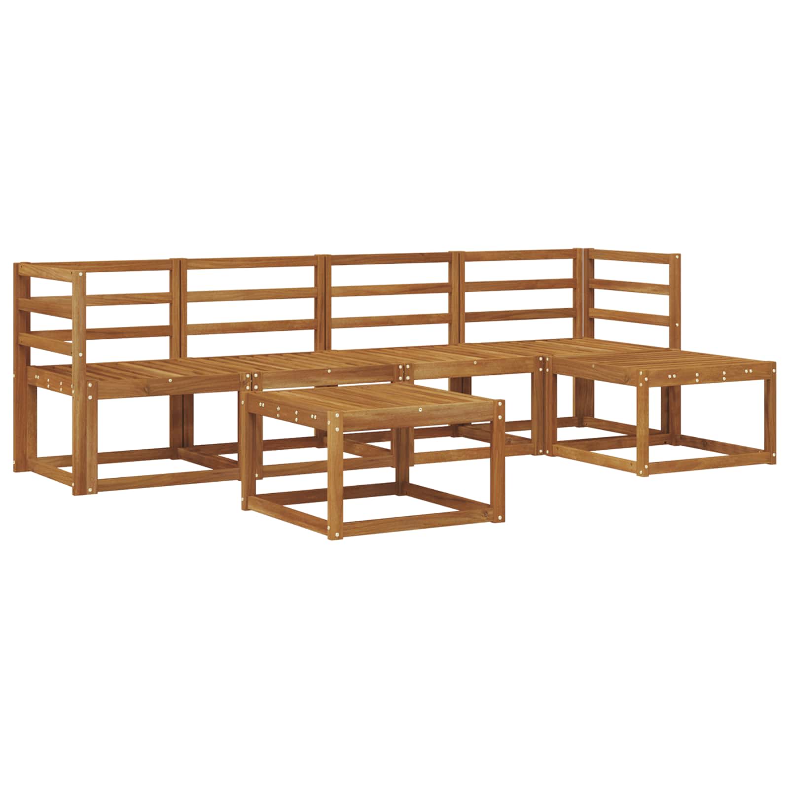 Set vanjskih sofa 6 pcs Prirodna