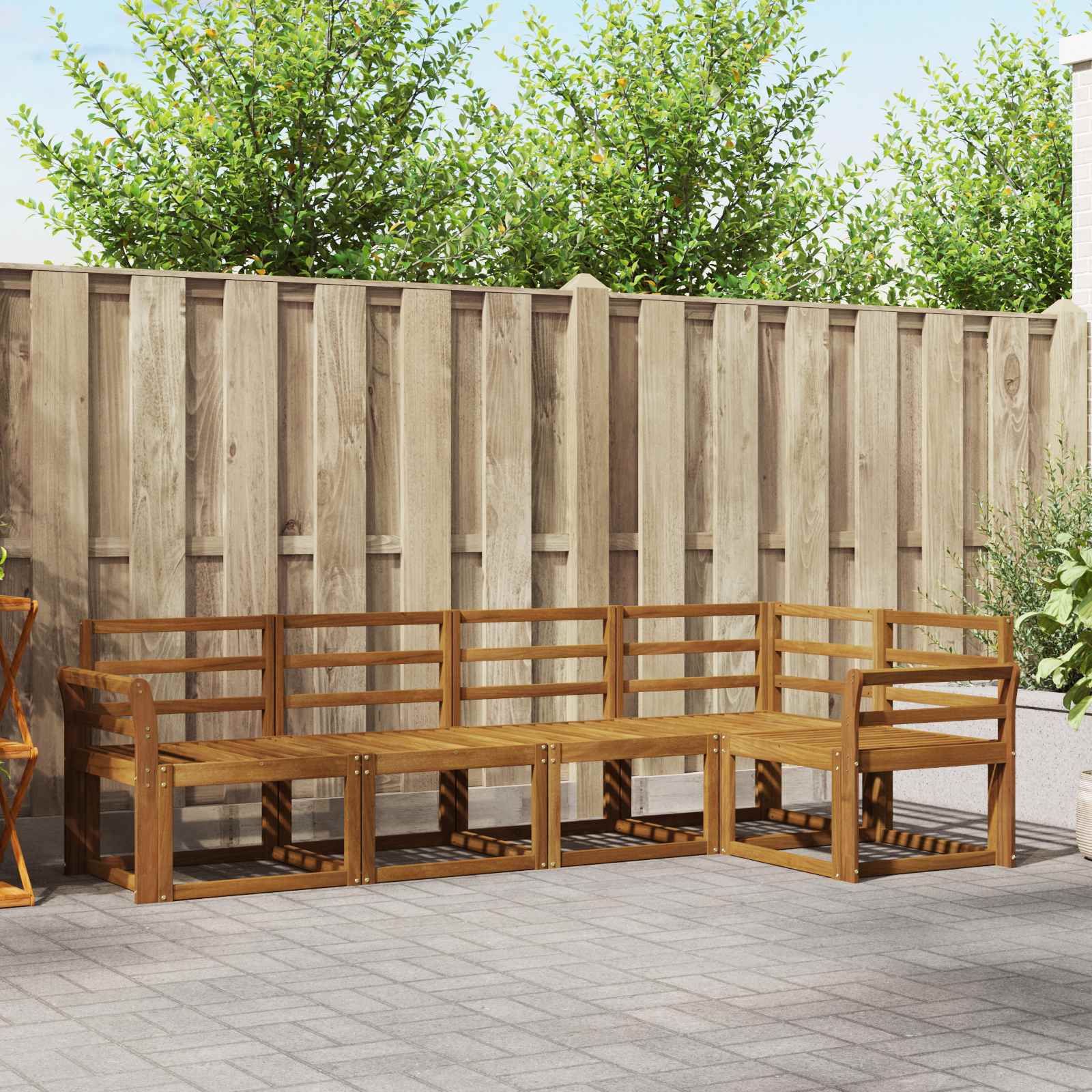Set vanjskih sofa 5 pcs Prirodna