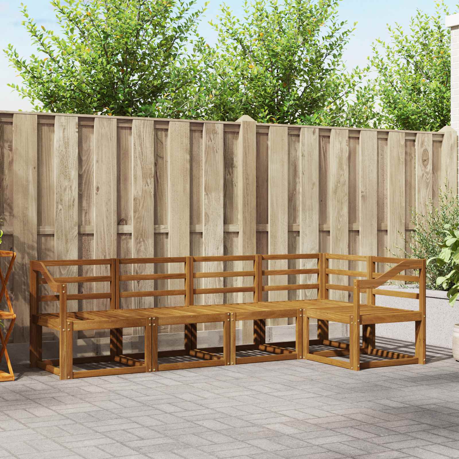 Set vanjskih sofa 5 pcs Prirodna
