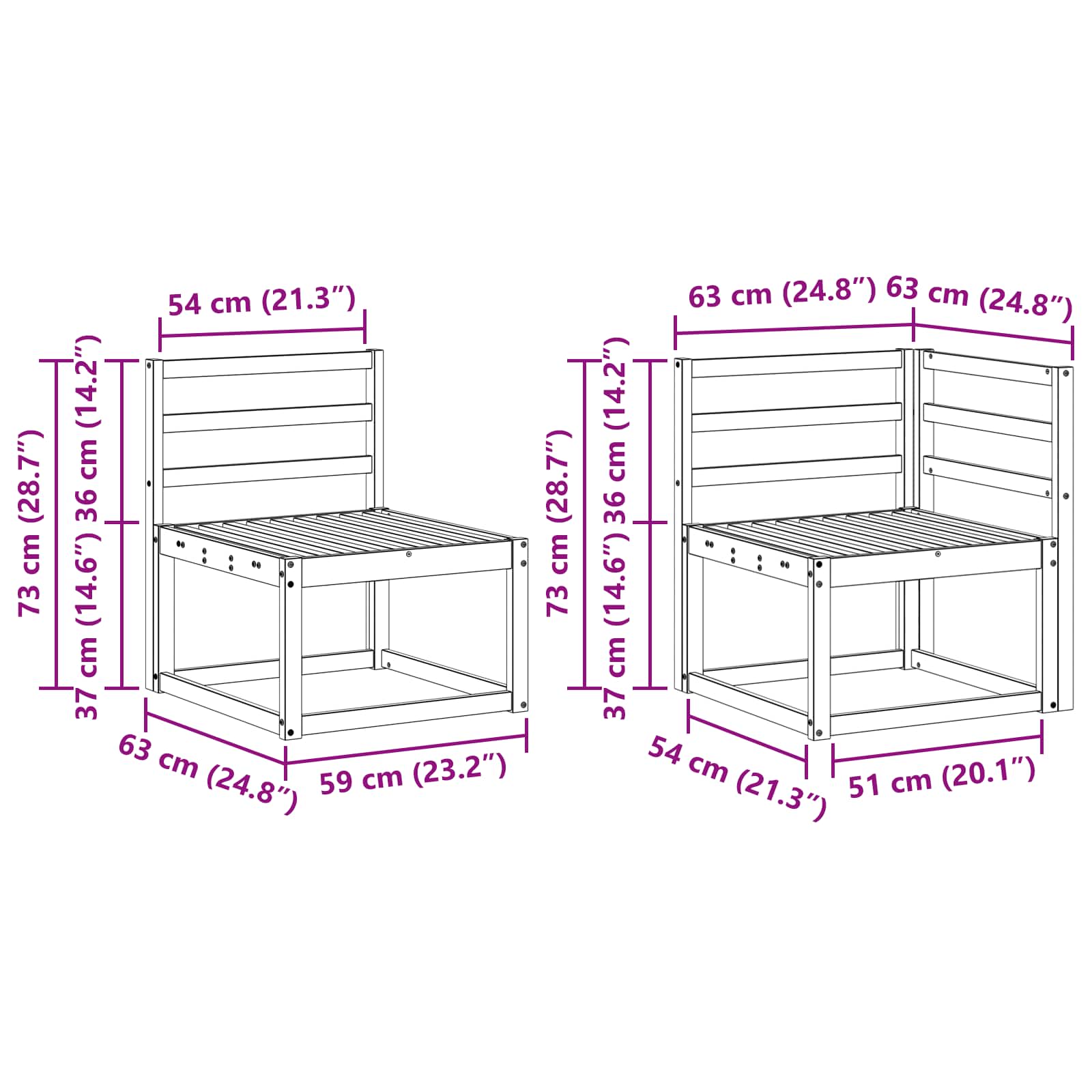 Set vanjskih sofa 8 pcs Prirodna Čvrsto drvo akacije