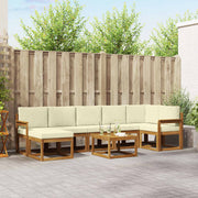Set vanjskih sofa 8 kom. Prirodna i krem