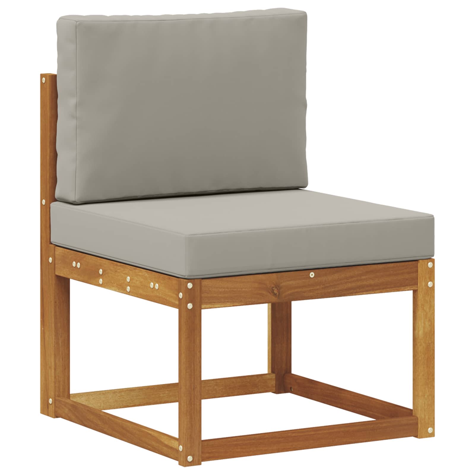 Set vanjskih sofa 7 kom. Prirodna i svjetlosiva
