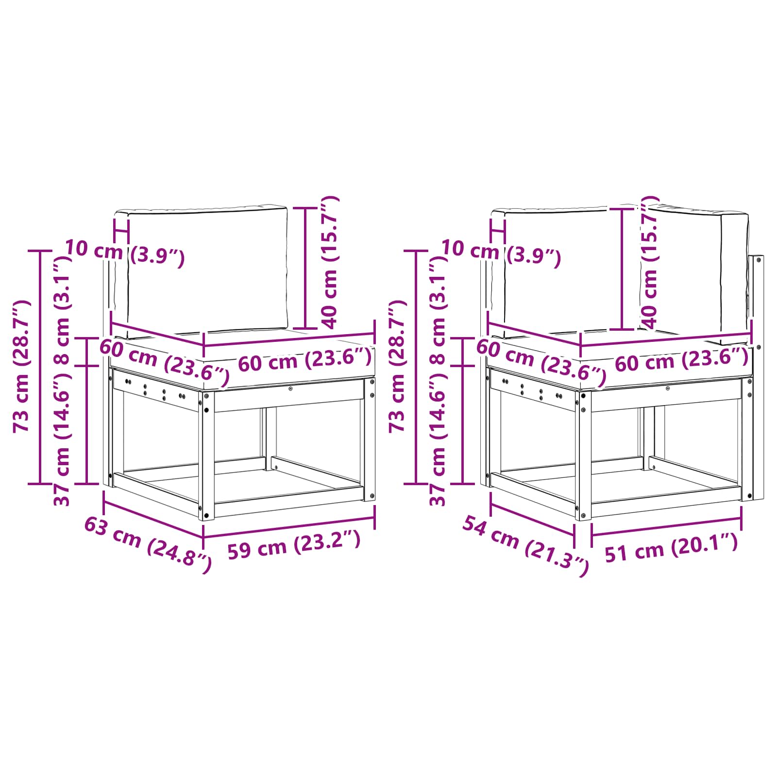 Set vanjskih sofa 7 kom. Prirodna i svjetlosiva