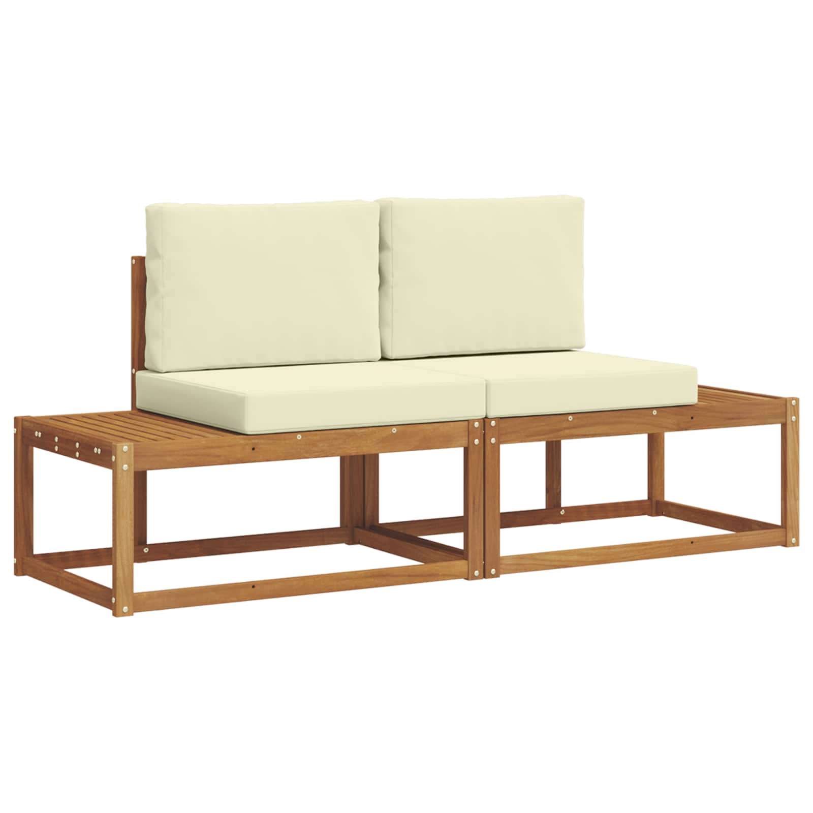 Set vanjskih sofa s jastukom 2 pcs Prirodna