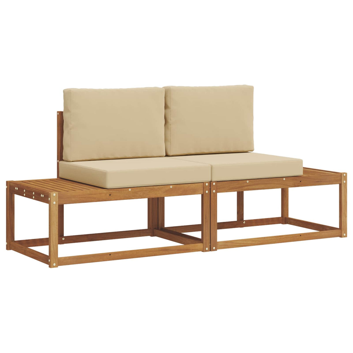 Set vanjskih sofa 2 kom. Prirodna