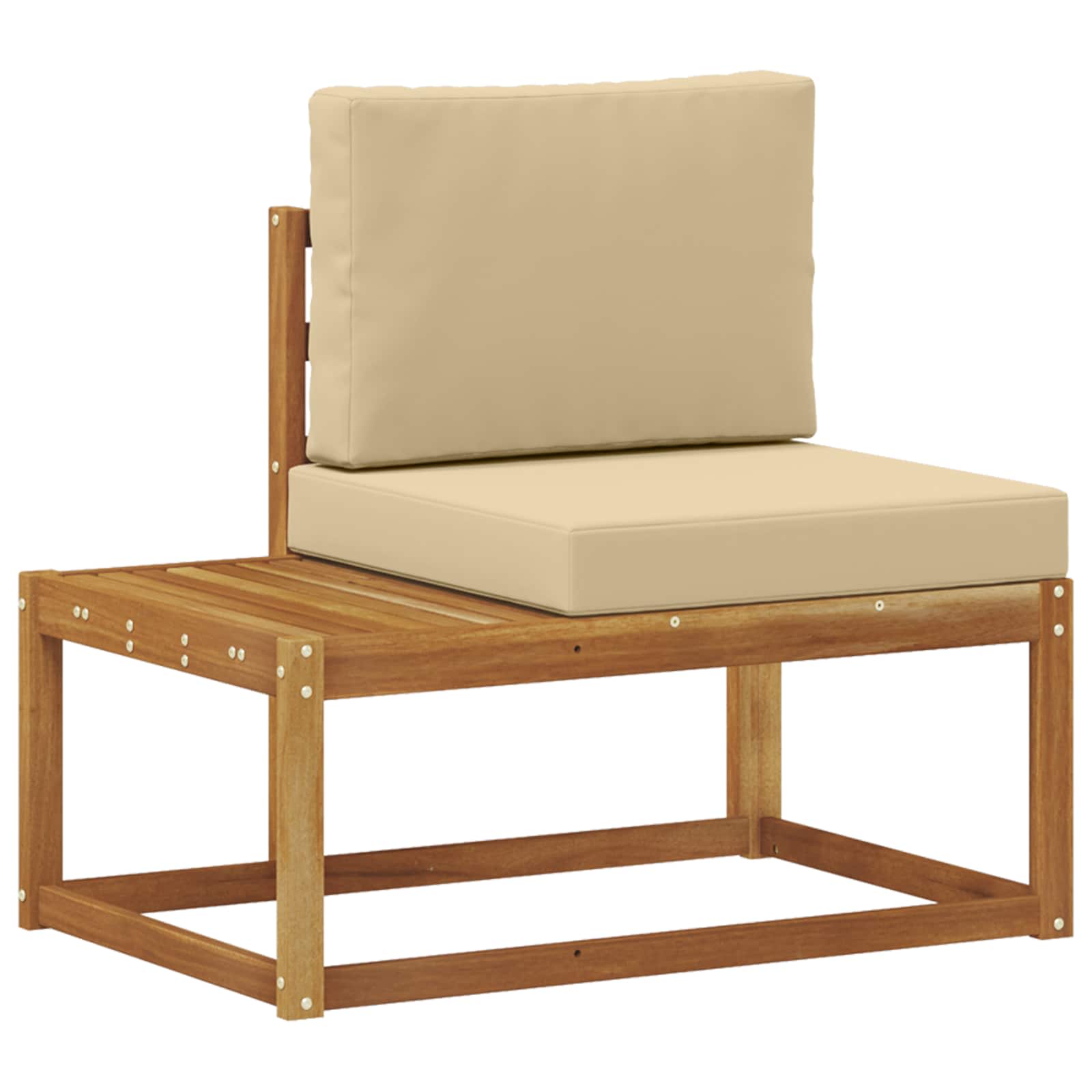 Set vanjskih sofa s jastukom 3 pcs Prirodna
