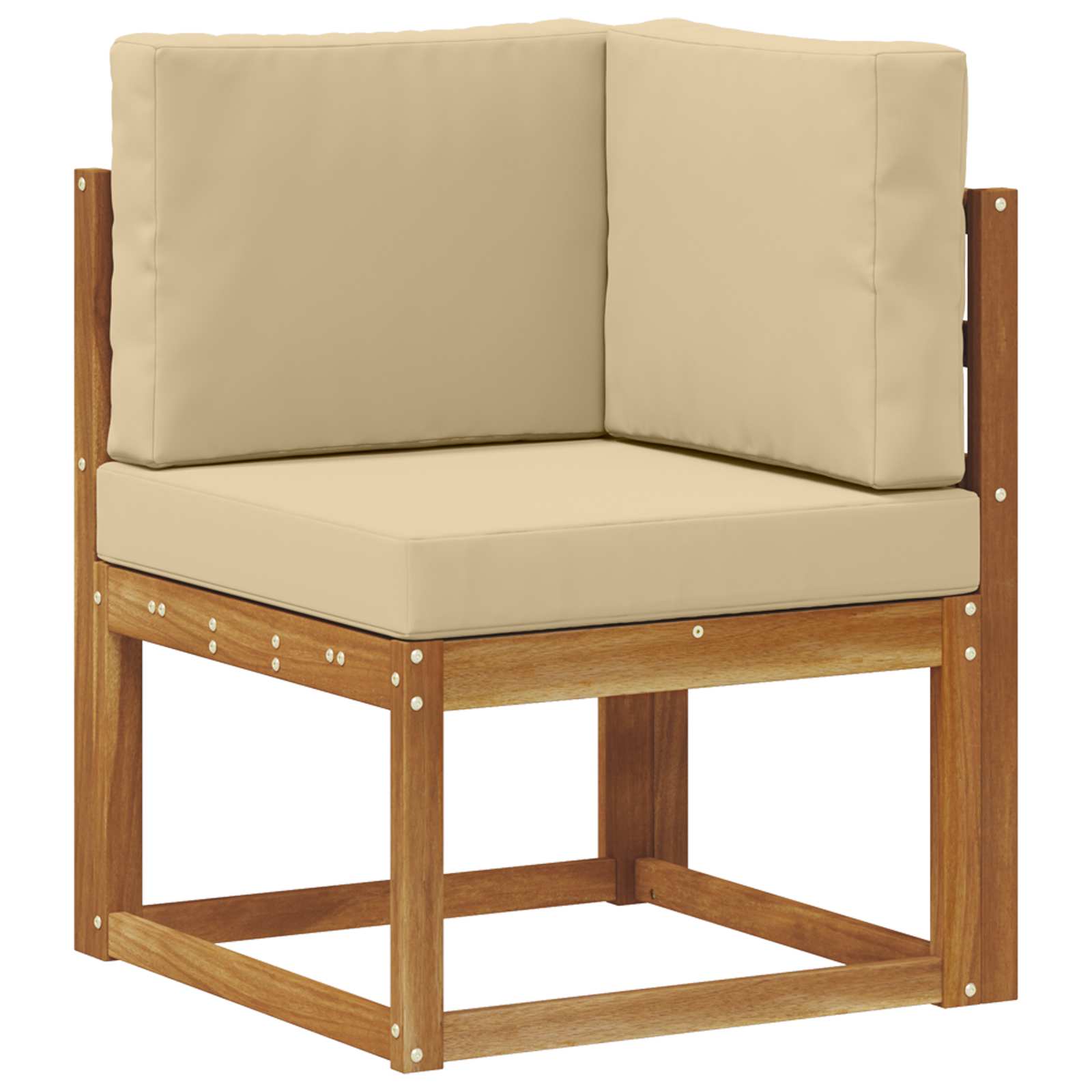 Set vanjskih sofa s jastukom 4 Komad Prirodna i bež