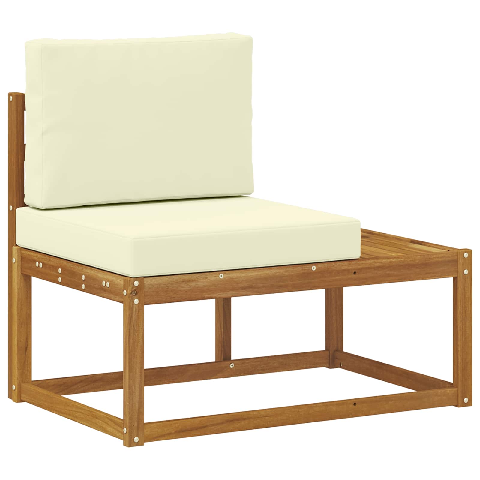 Set vanjskih sofa s jastukom 6 Komad Prirodna i krem