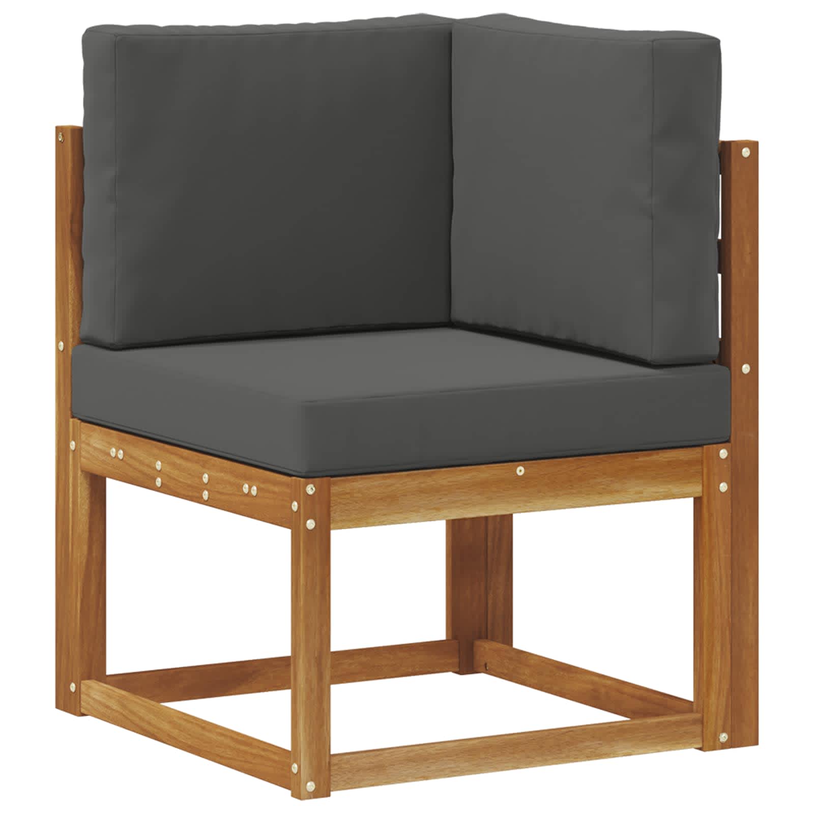 Set vanjskih sofa s jastukom 6 Komad Prirodna i antracit