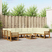 Set vanjskih sofa 11 kom. Prirodna i krem