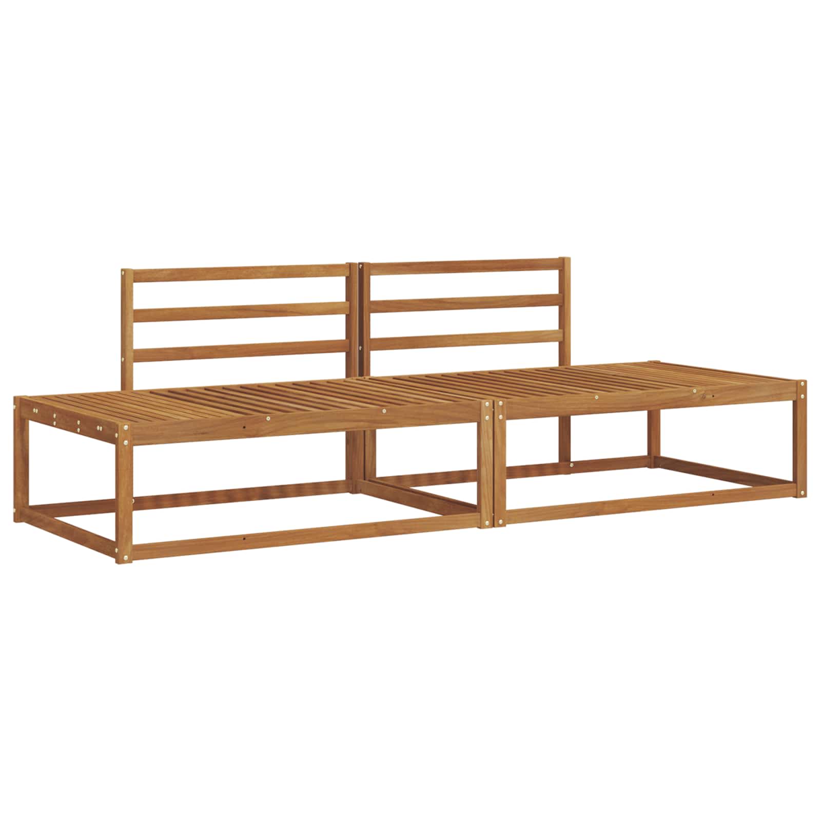 Set vanjskih sofa Prirodna Čvrsto drvo akacije