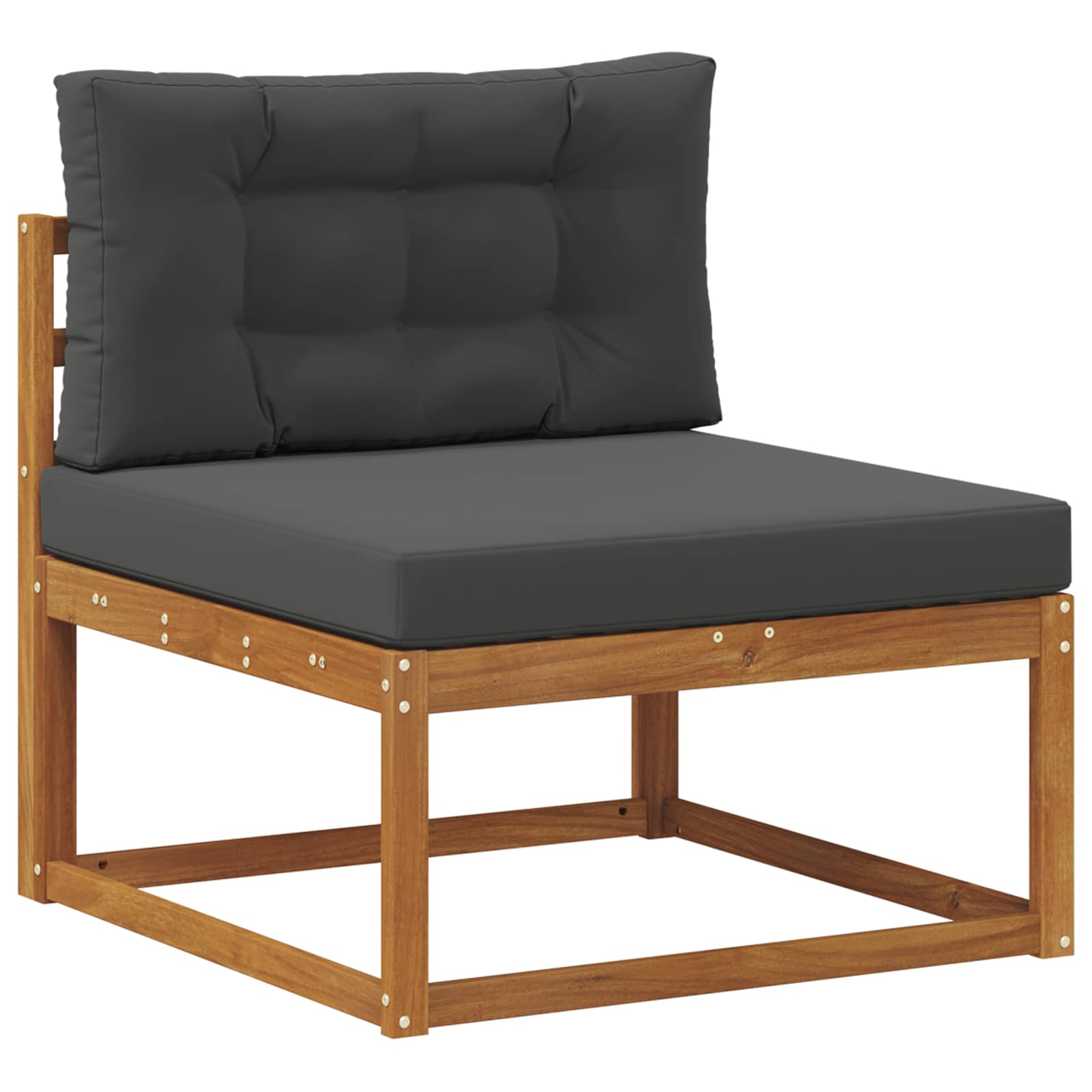 Set vanjskih sofa s jastukom 10 pcs Prirodna i antracit
