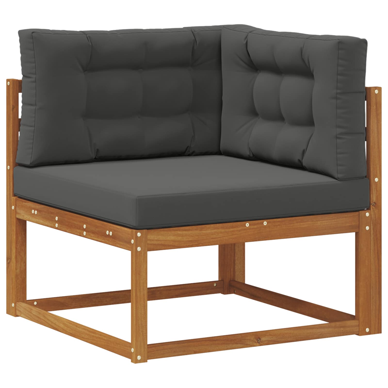 Set vanjskih sofa s jastukom 11 pcs Prirodna i antracit