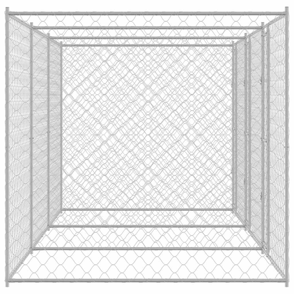 Kavez za pse Srebrno 600 x 200 x 200 cm Cinkani čelik