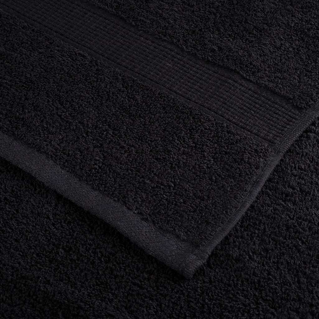 Ručnik za Goste SOLUND 25 pcs Crna 70 x 140 cm 550 gsm