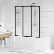 Tuš paravan Crna 132 x 2 x 140 cm Aluminij i PP