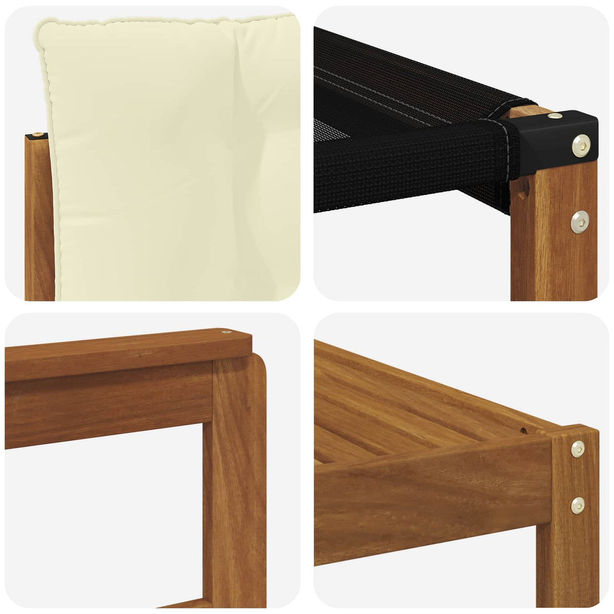 Set vanjskih sofa 5 kom. Prirodna i krem