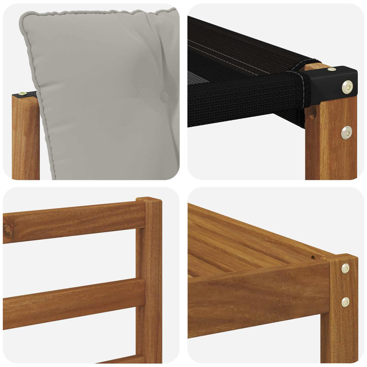 Set vanjskih sofa 7 kom. Prirodna i svijetlo siva