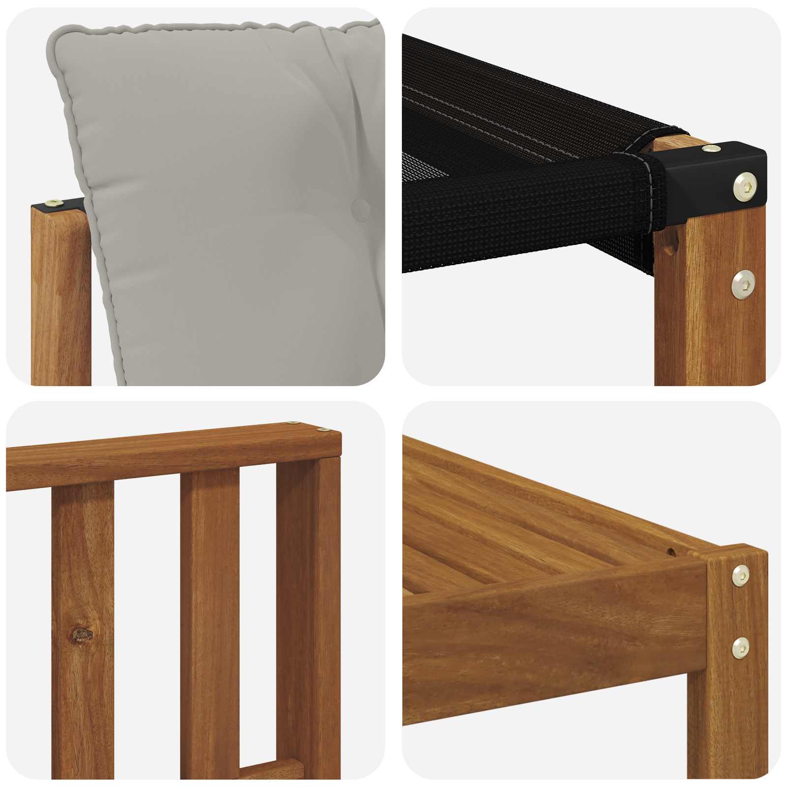 Set vanjskih sofa 7 kom. Prirodna i svijetlo siva