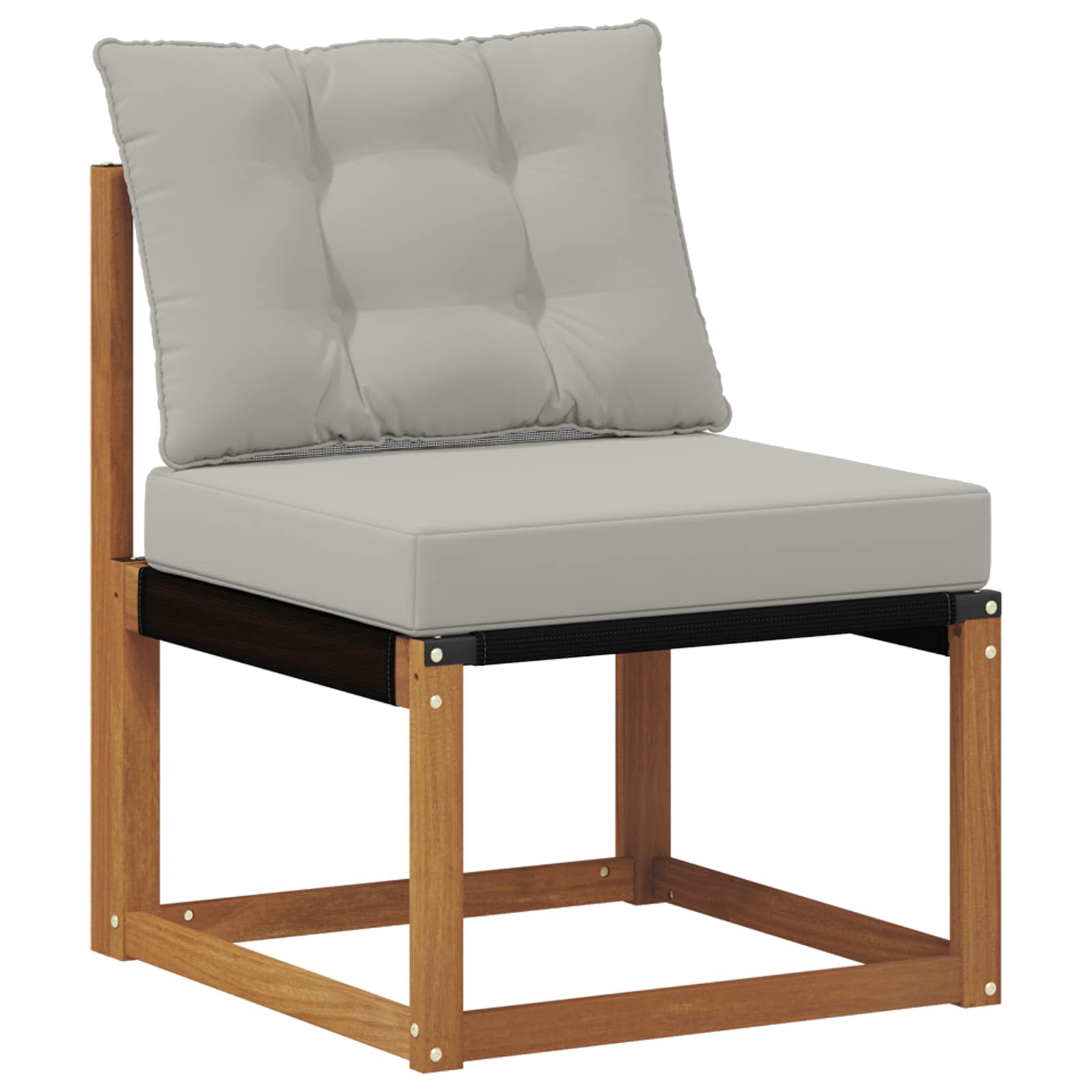 Set vanjskih sofa 7 kom. Prirodna i svijetlo siva