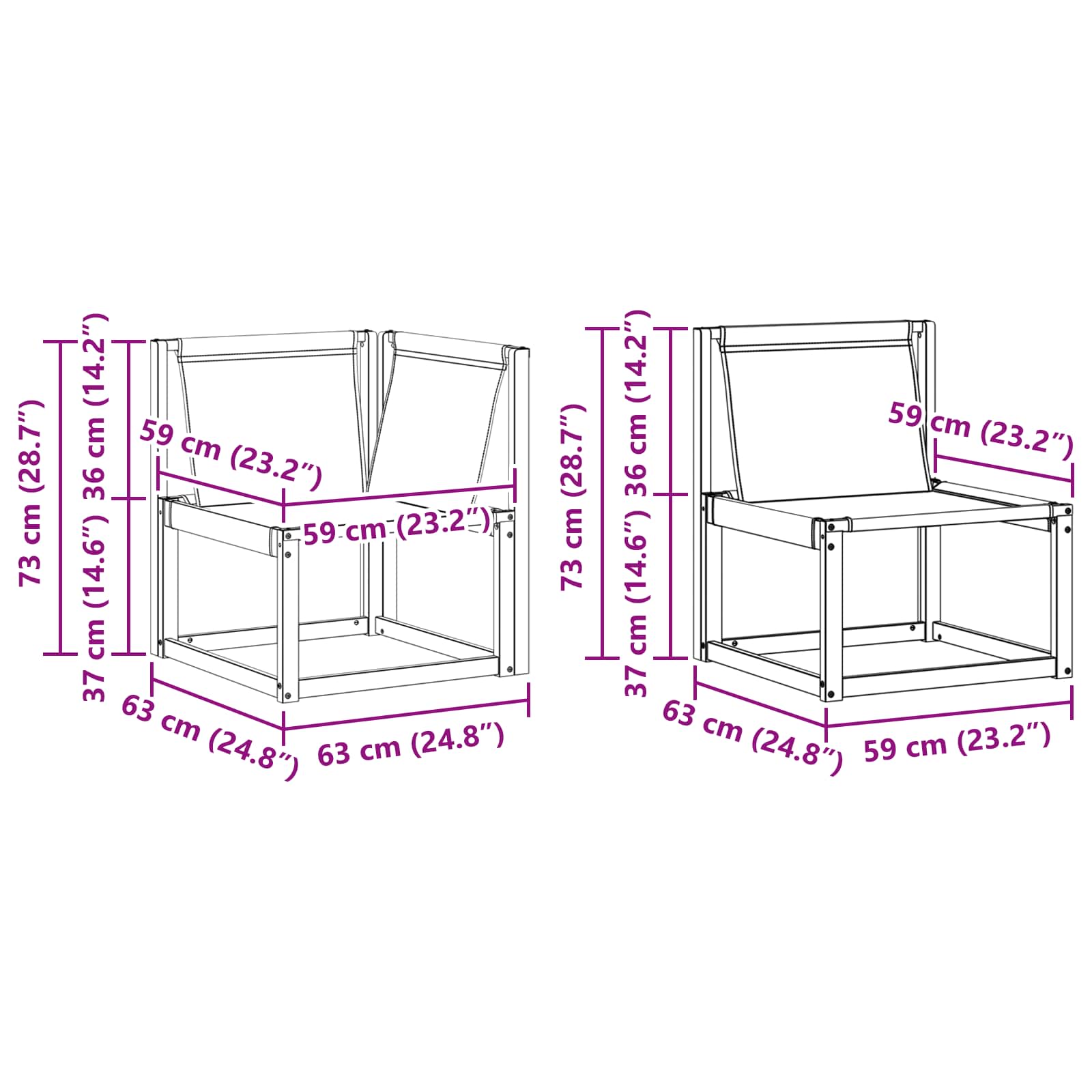 Set vanjskih sofa 7 kom. Prirodna i svijetlo siva