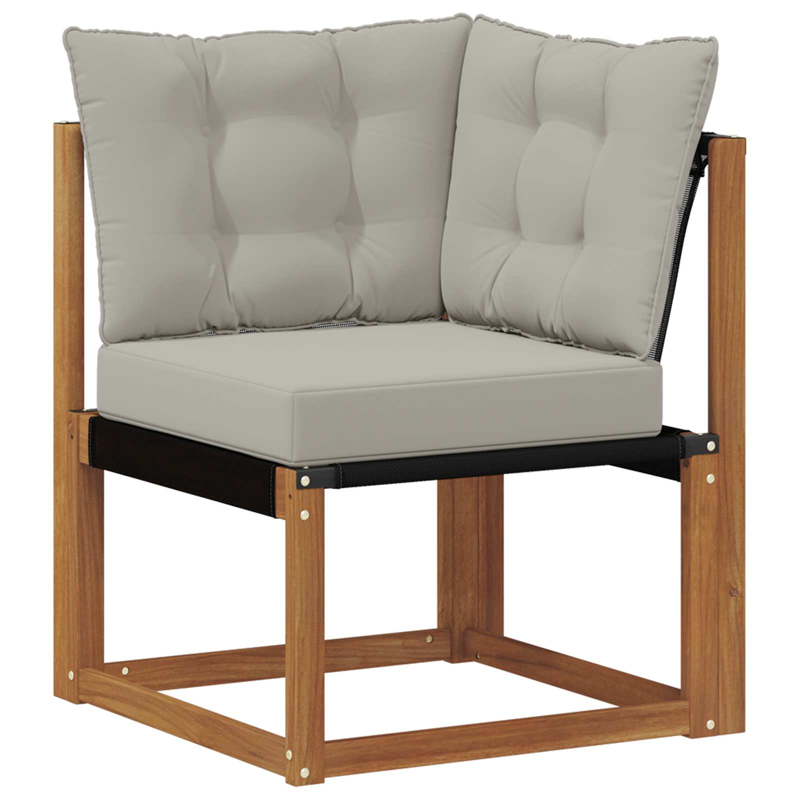 Set vanjskih sofa 7 kom. Prirodna i svijetlo siva