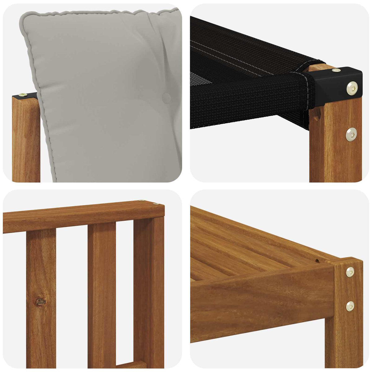 Set vanjskih sofa 7 kom. Prirodna i svijetlo siva