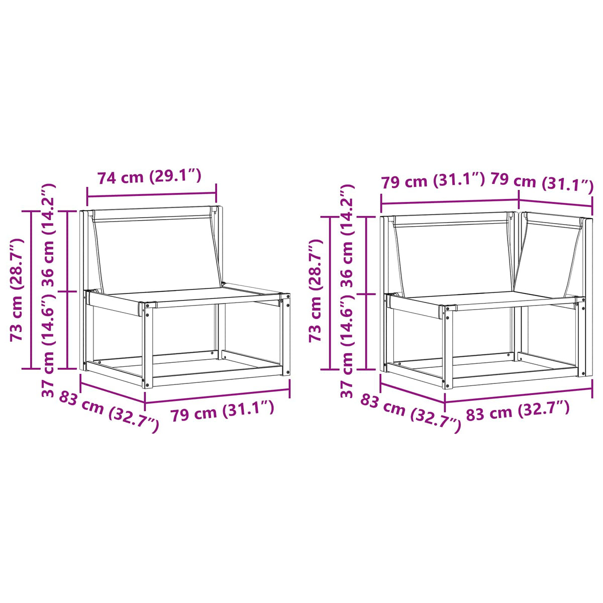 Set vanjskih sofa 9 kom. Prirodna i svijetlo siva Smeđa 404 x 247,5 x 73 cm