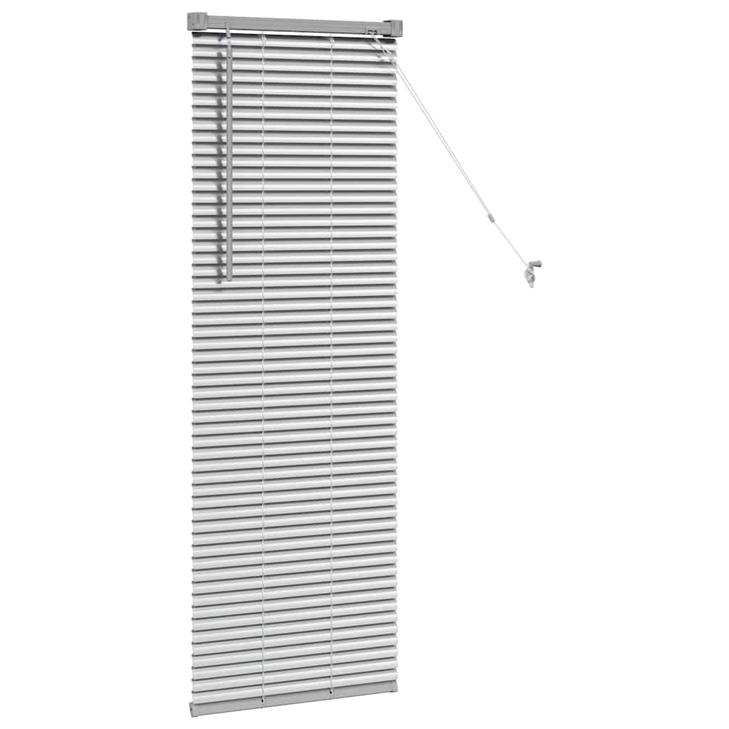 Venecijanski zastore Srebrno 130 x 45 cm Aluminij