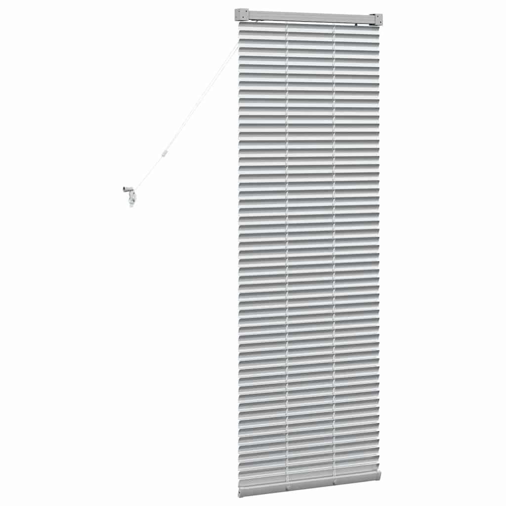 Venecijanski zastore Srebrno 130 x 45 cm Aluminij