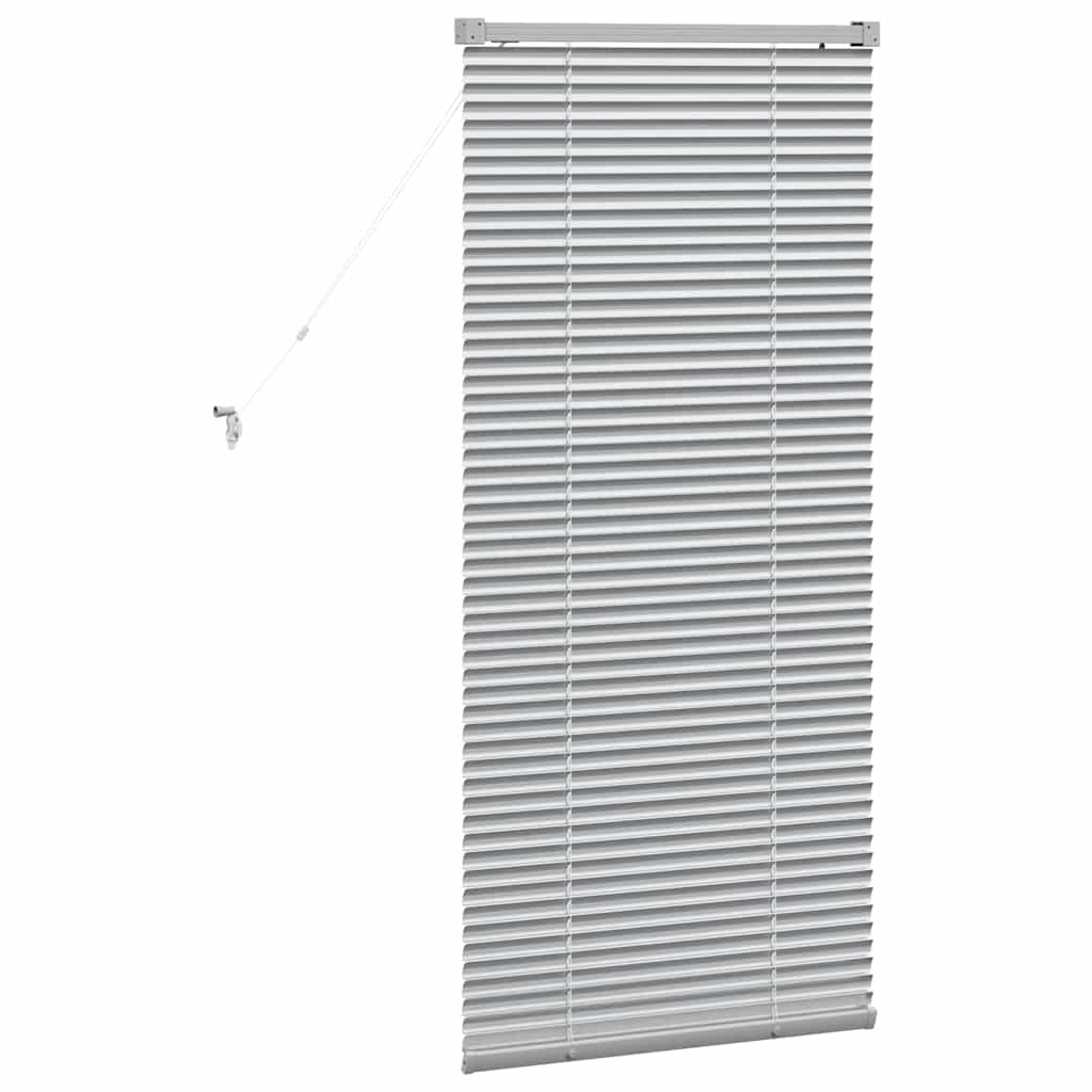 Venecijanski zastore Srebrno 130 x 55 cm Aluminij