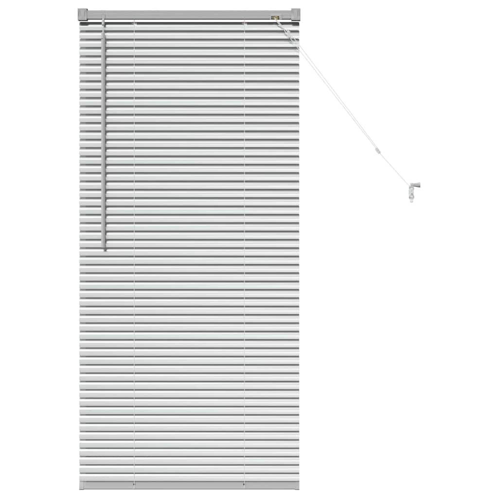 Venecijanski zastore Srebrno 130 x 65 cm Aluminij