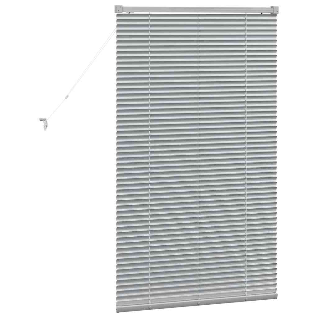 Venecijanski zastore Srebrno 130 x 80 cm Aluminij