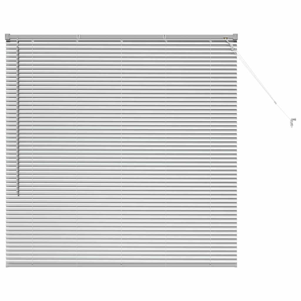 Venecijanski zastore Srebrno 130 x 130 cm Aluminij