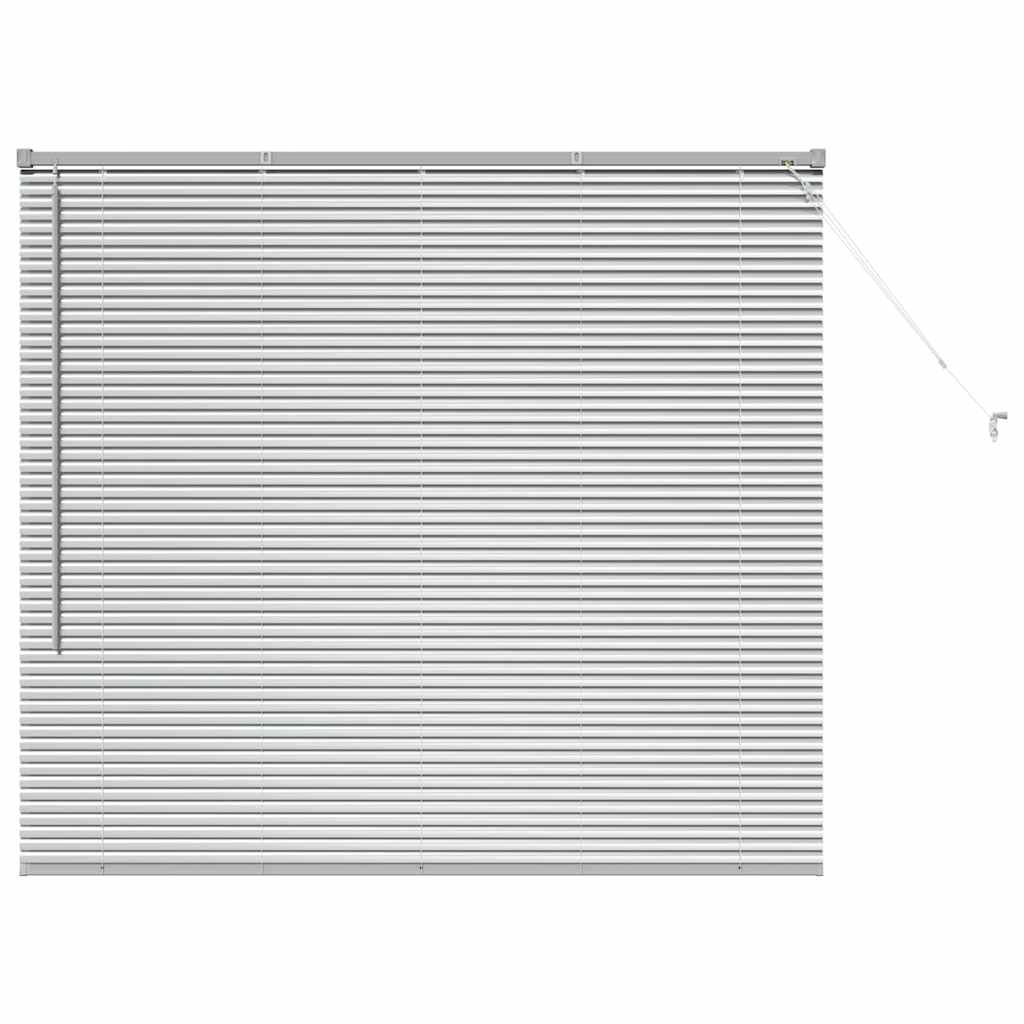 Venecijanski zastore Srebrno 130 x 140 cm Aluminij