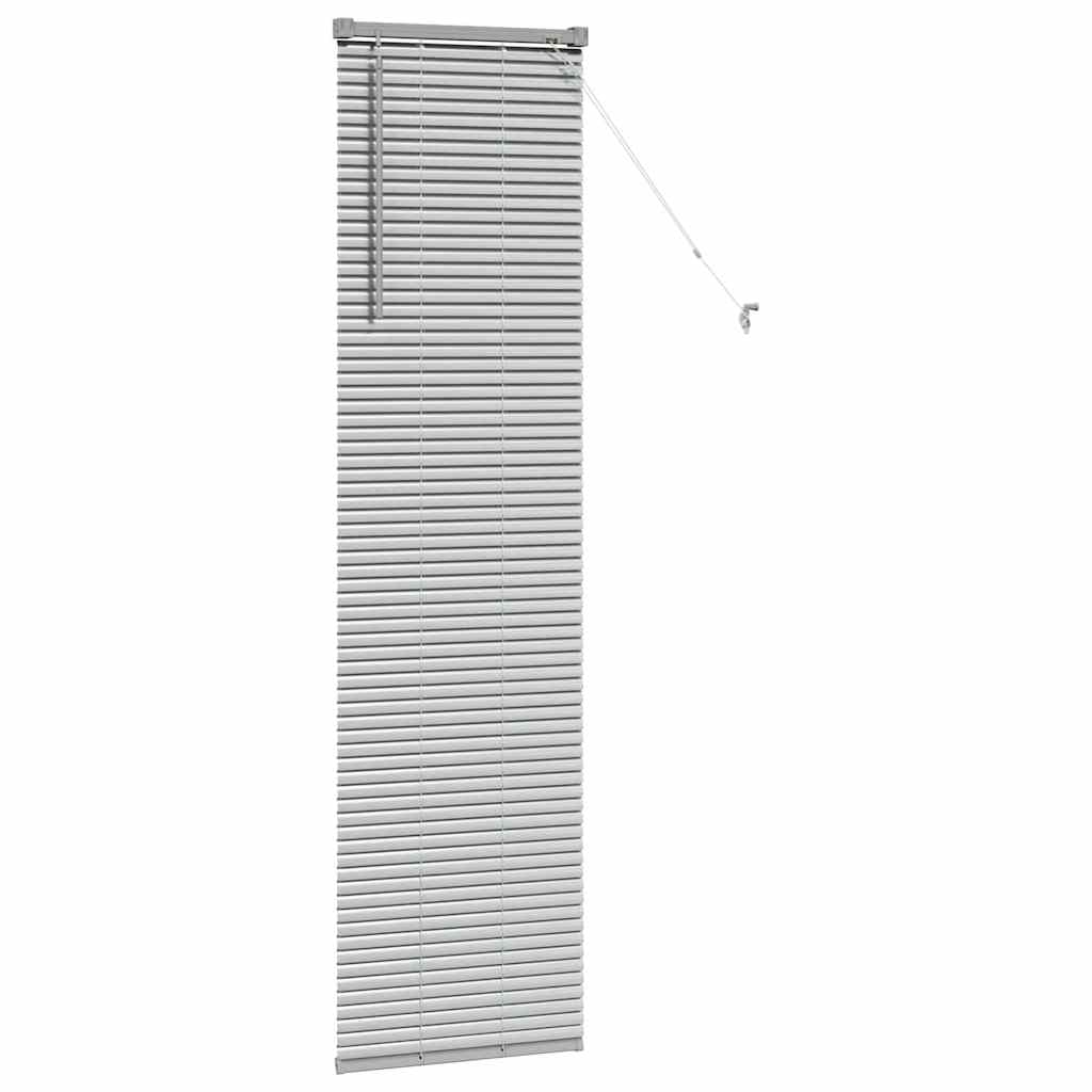 Venecijanski zastore Srebrno 175 x 40 cm Aluminij