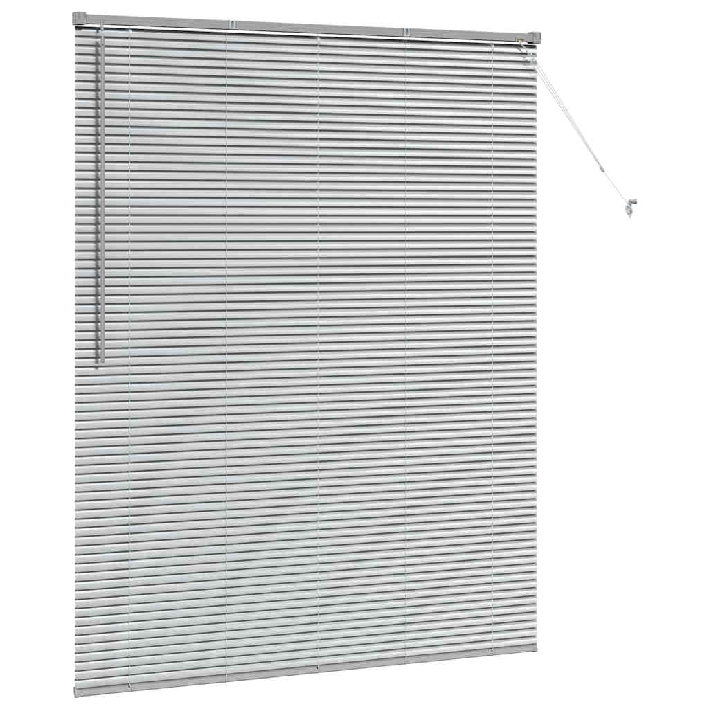 Venecijanski zastore Srebrno 175 x 140 cm Aluminij