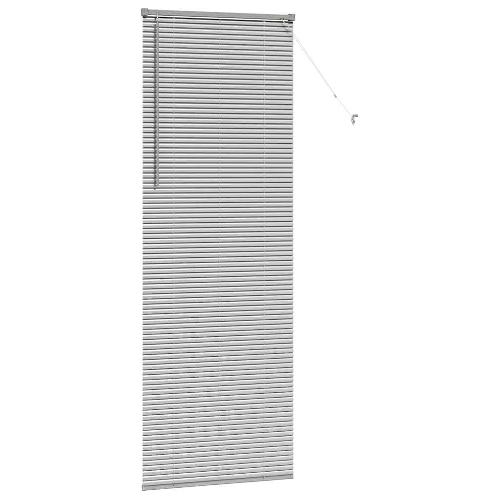 Venecijanski zastore Srebrno 220 x 75 cm Aluminij