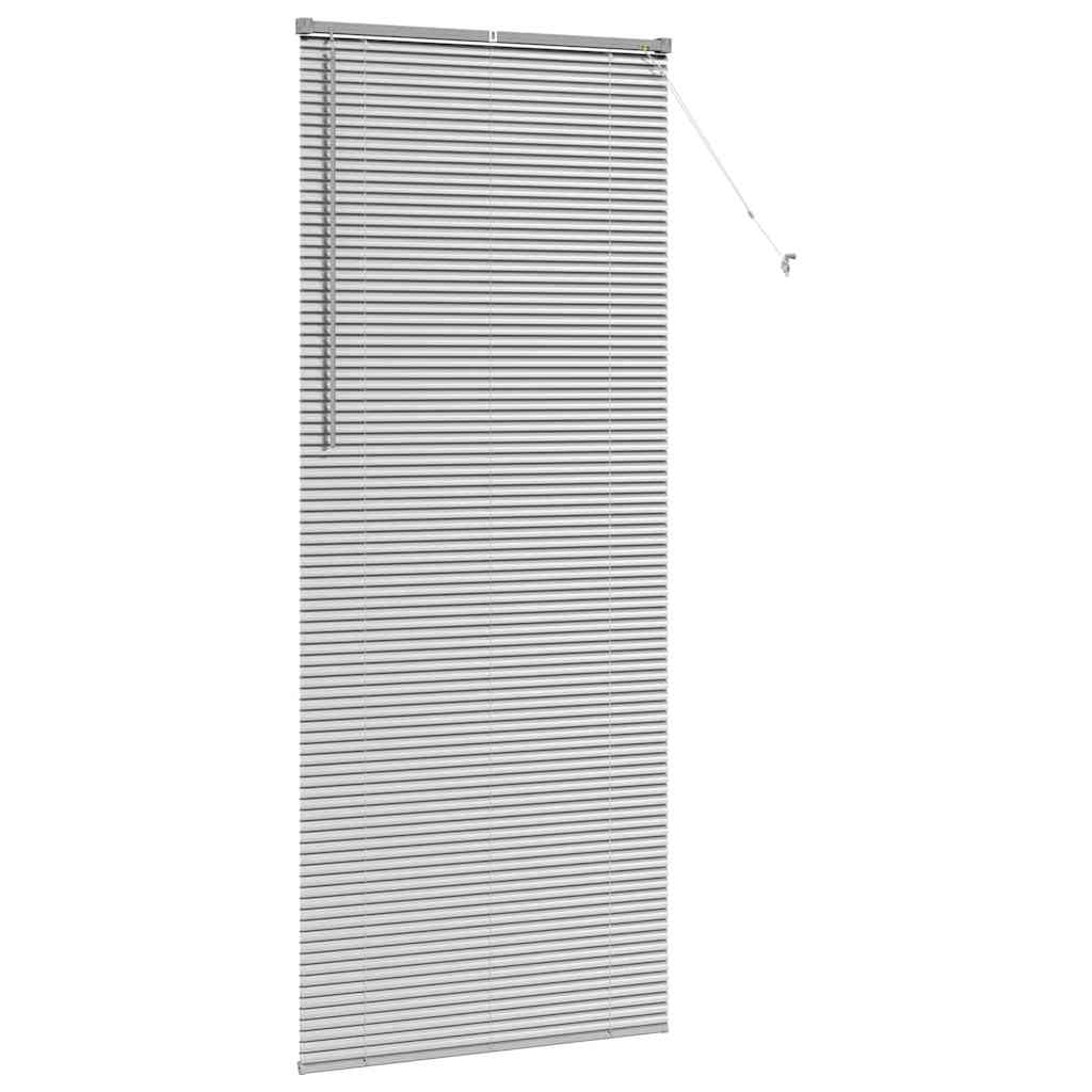 Venecijanski zastore Srebrno 220 x 90 cm Aluminij