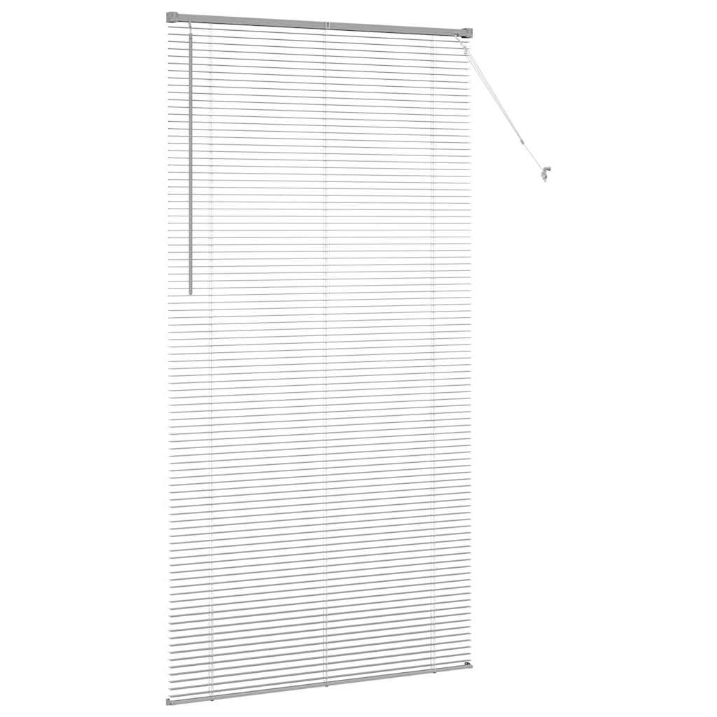 Venecijanski zastore Srebrno 220 x 115 cm Aluminij
