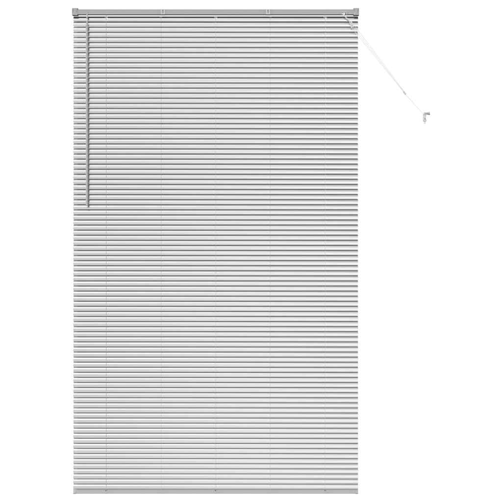 Venecijanski zastore Srebrno 220 x 125 cm Aluminij