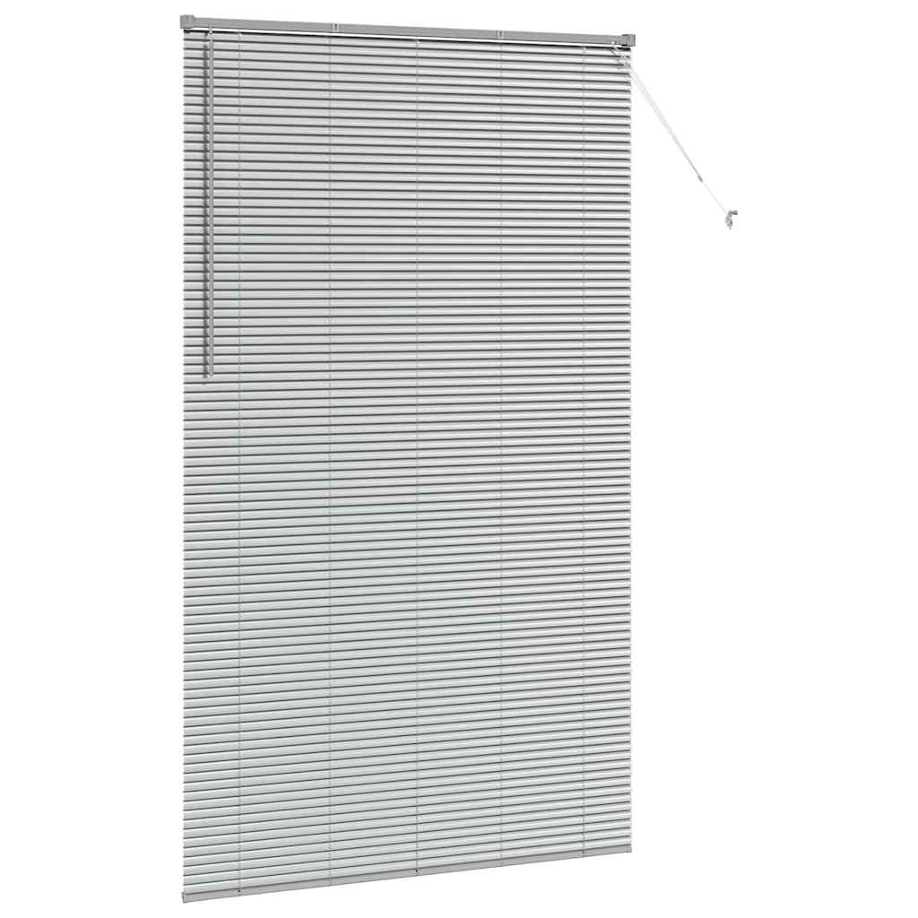 Venecijanski zastore Srebrno 220 x 130 cm Aluminij