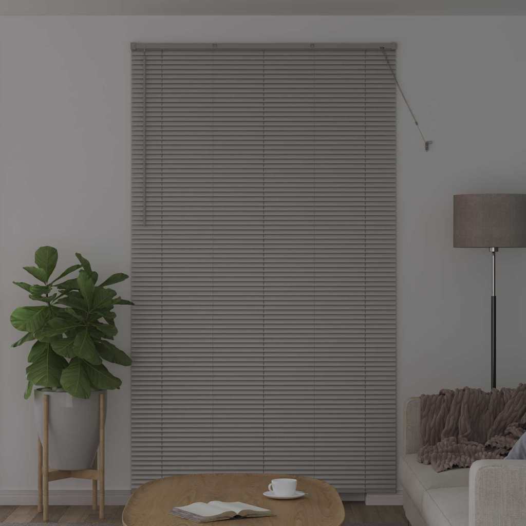 Venecijanski zastore Srebrno 220 x 135 cm Aluminij