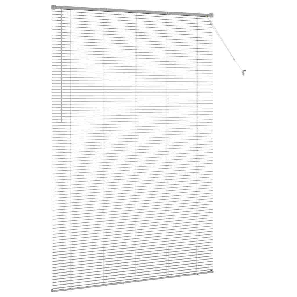 Venecijanski zastore Srebrno 220 x 145 cm Aluminij
