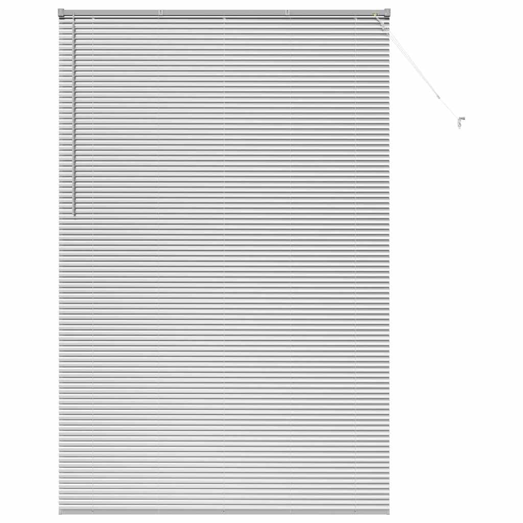 Venecijanski zastore Srebrno 220 x 145 cm Aluminij