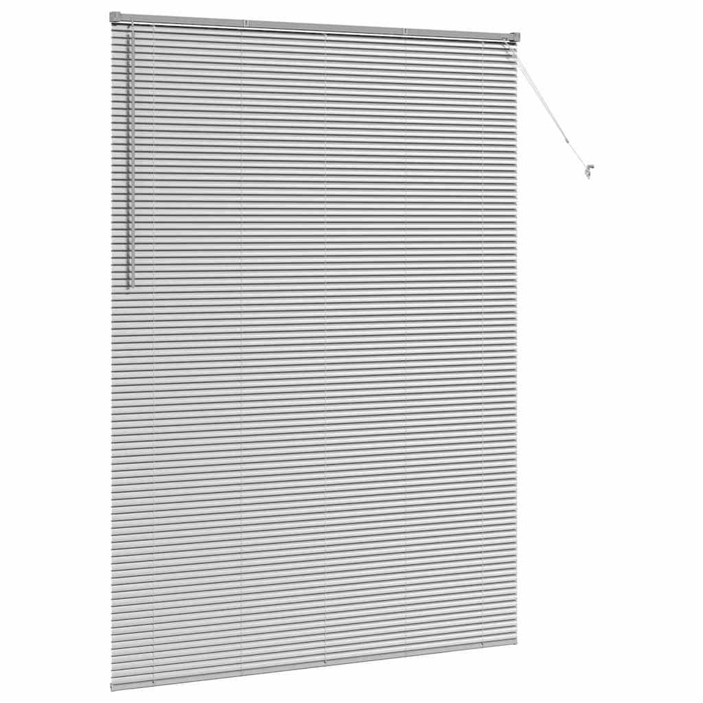 Venecijanski zastore Srebrno 220 x 155 cm Aluminij