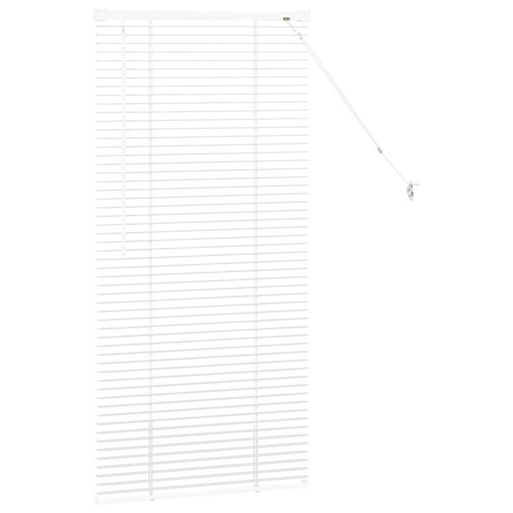 Venecijanski zastore Bijelo 130 x 60 cm Aluminij